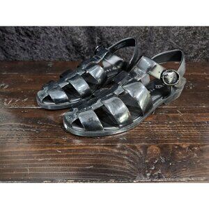 Katy Perry The Geli Fisherman Black Flat Sandals/Sz. 8.5M